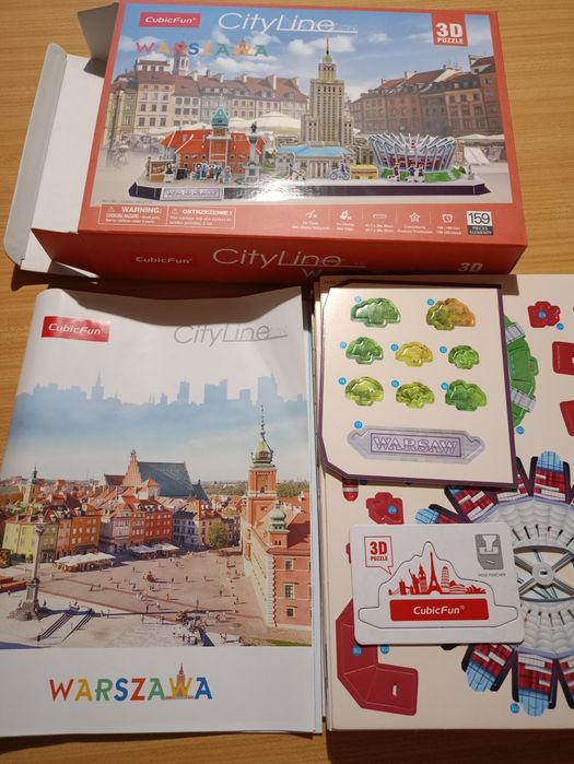 Makieta Warszawy puzzle 3D