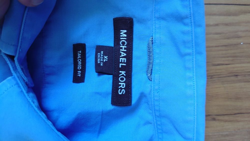 Michael Kors koszula męska XL niebieska