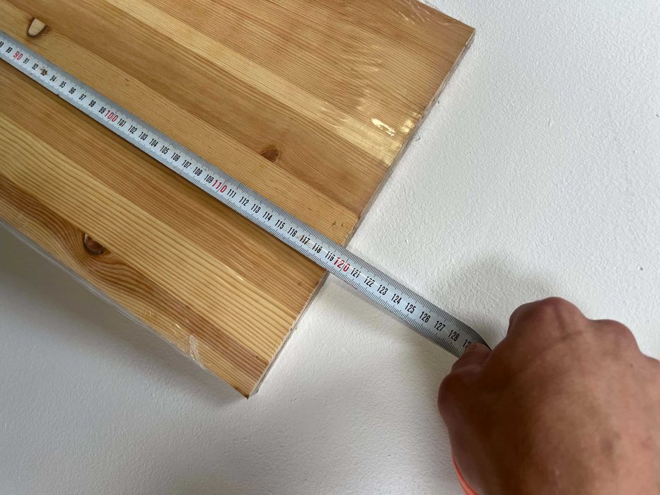 3x półka IKEA 120x28 cm – drewniane, nowe