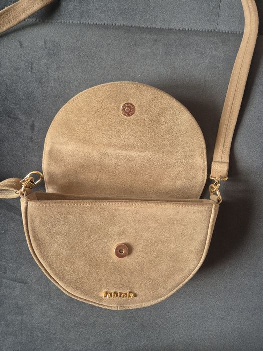 Torebka taupe Fabiola zamsz