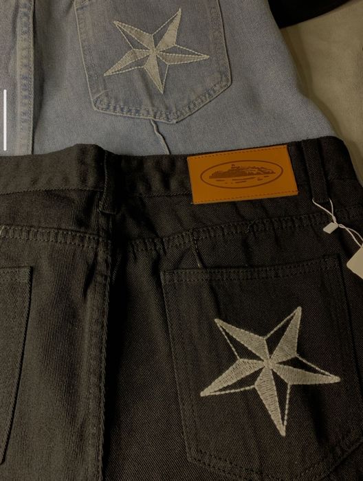 Джинсовые шорты Corteiz C-Star Denim Кортез