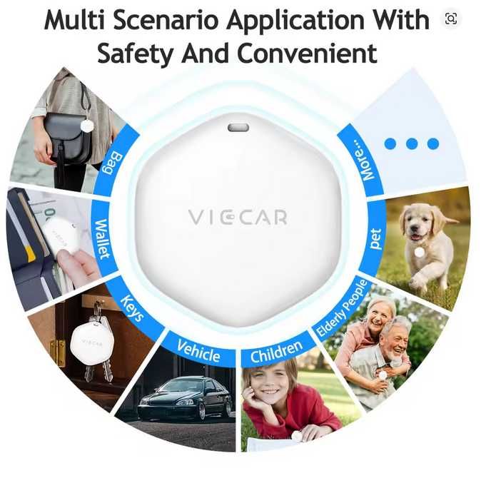 GPS-трекер Viecar DW01 для Apple Find Myлокатор для ключів багажу 2шт