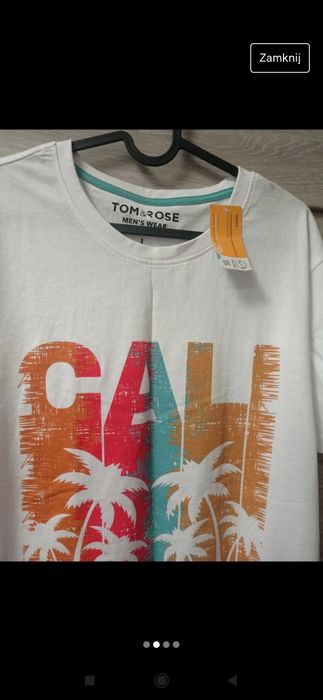 T-shirt męski z nadrukiem Tom&Rose