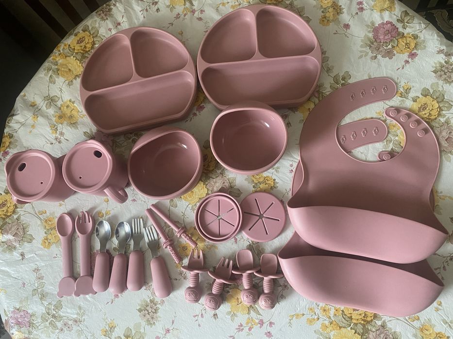 Силіконовий посуд для прикорму можна двійні/близнятам