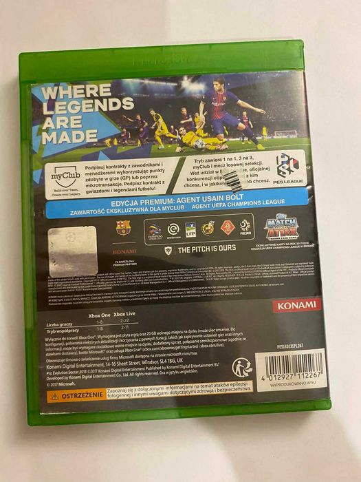 Gra Xbox One- Pro Evolution Soccer 2018