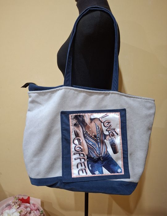 Продам вмістку пляжну сумку. Тканина дуже якісна та приємна