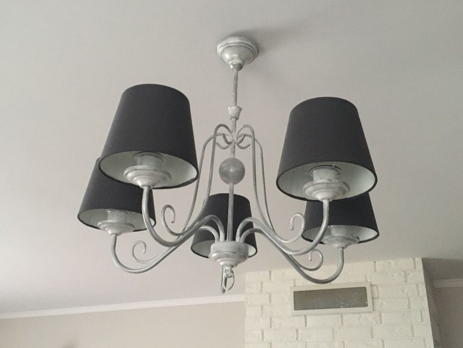 Komplet lamp, 3 szt. żyrandoli + 5szt. kinkietów Arkada (Jupiter)