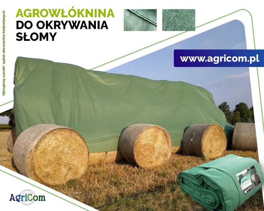 Fliz plandeka włóknina do okrywania słomy siana ochrona stogu