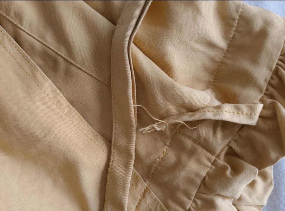 Musztardowa spódniczka damska