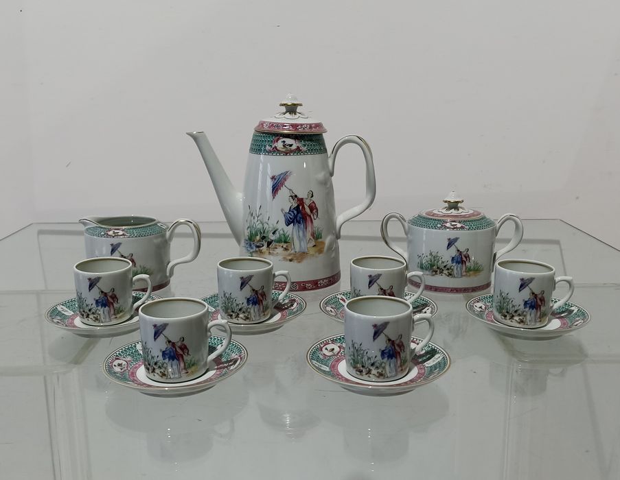 Porcelana - Serviço de café dama de parasol - Vista Alegre
