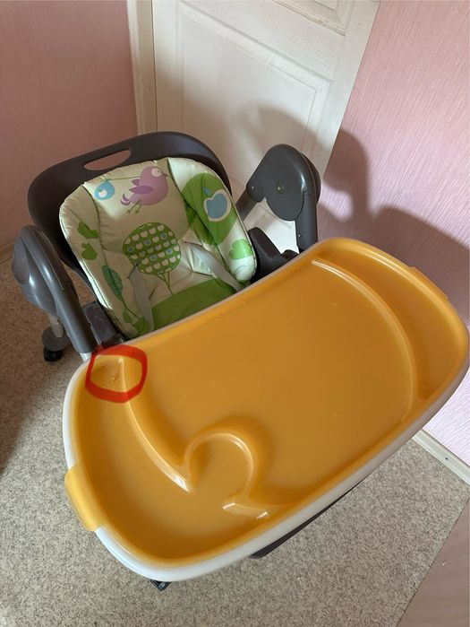 Стільчик для годування carrello, chicco, kinderkraft