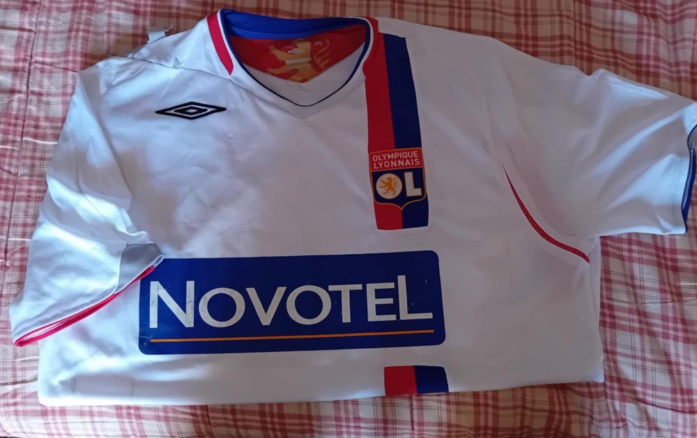 Lyon camisola de futebol umbro retro autentica xl