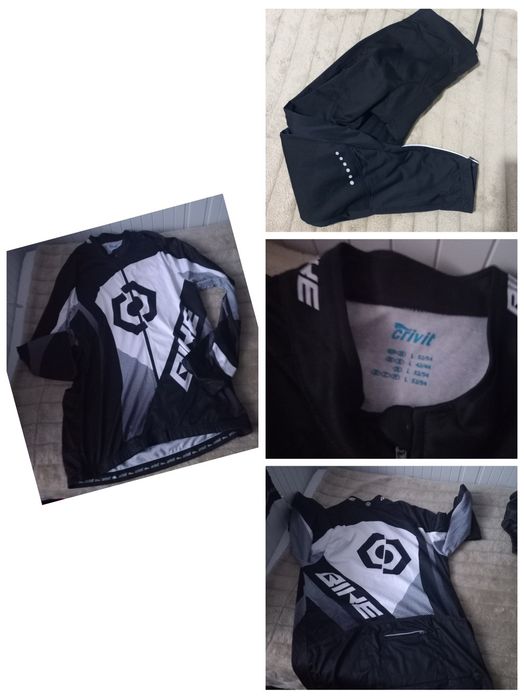 Zestaw odzieży na rower r.L ,bluza I legginsy z wkładką
