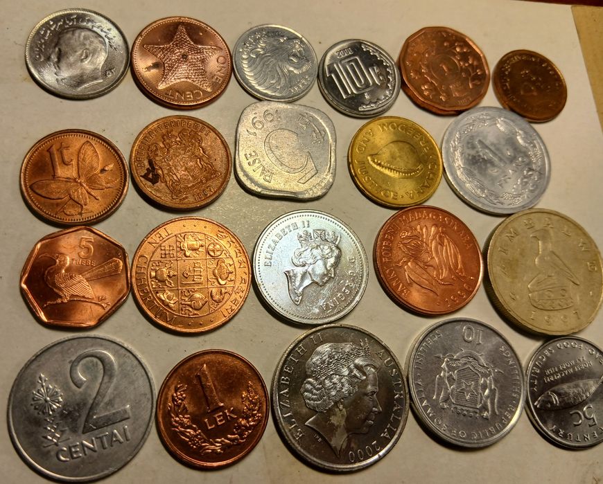 Moedas com animais