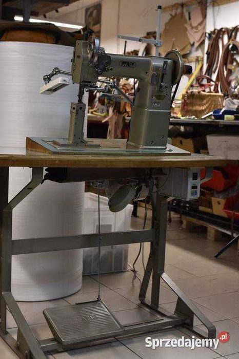 Maszyna do szycia cięzkiego Pfaff podwójny transport