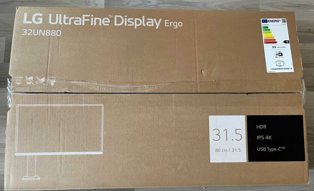 Monitor LG 32UN880P-B 32" UHD 4K 3840x2160 IPS Ładowanie USB-C Ergo Ramię JAK NOWY
