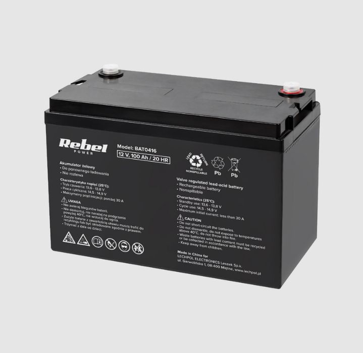 ЗНИЖКА!!! Гелевий акумулятор Gel Rebel Bluebox 100А 12V |  Аккумулятор