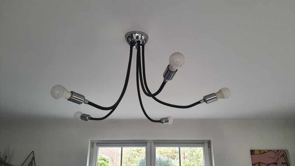 Lampa wiszącą sufitowa pajęczyna