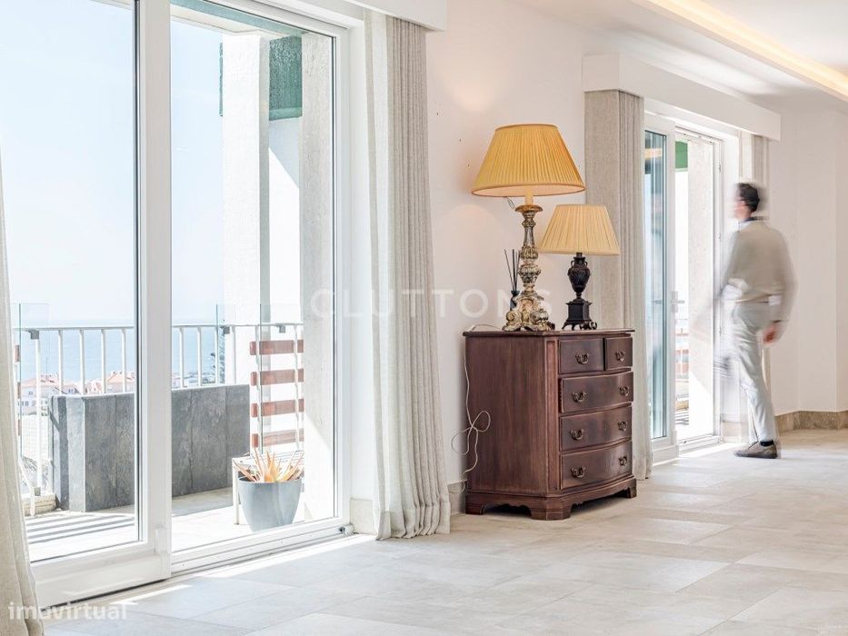 Vá a pé para a praia, Penthouse T4, Terraço e Vista Oceano, Parede