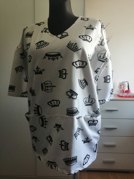 Biało-czarna bluza rozm. XL