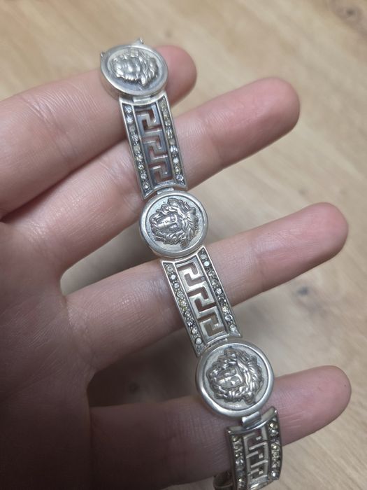 Bransoletka srebrna 925 w stylu Meduzy Versace