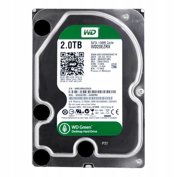 Dysk WD Green 2TB WD20EZRX