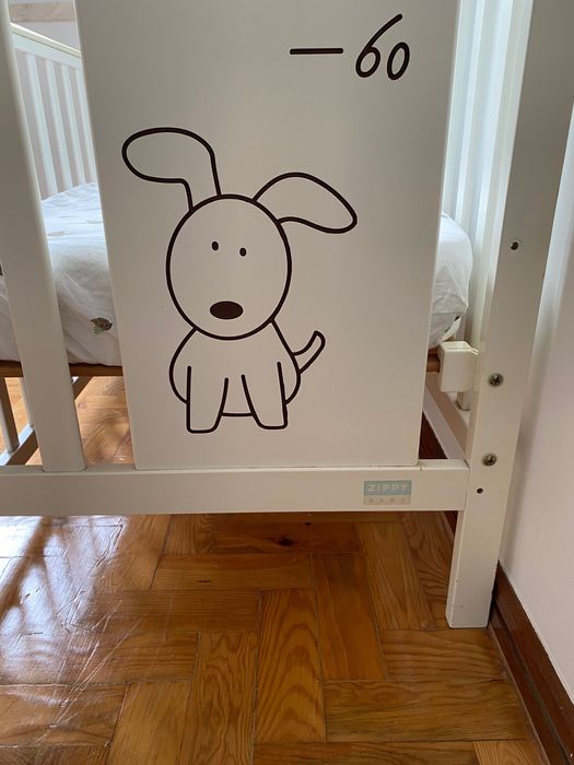 Berço com lateral ajustável ergonómico Zippy