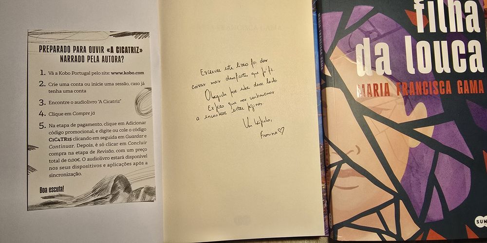 A Cicatriz edição assinada A Filha da Louca autografado