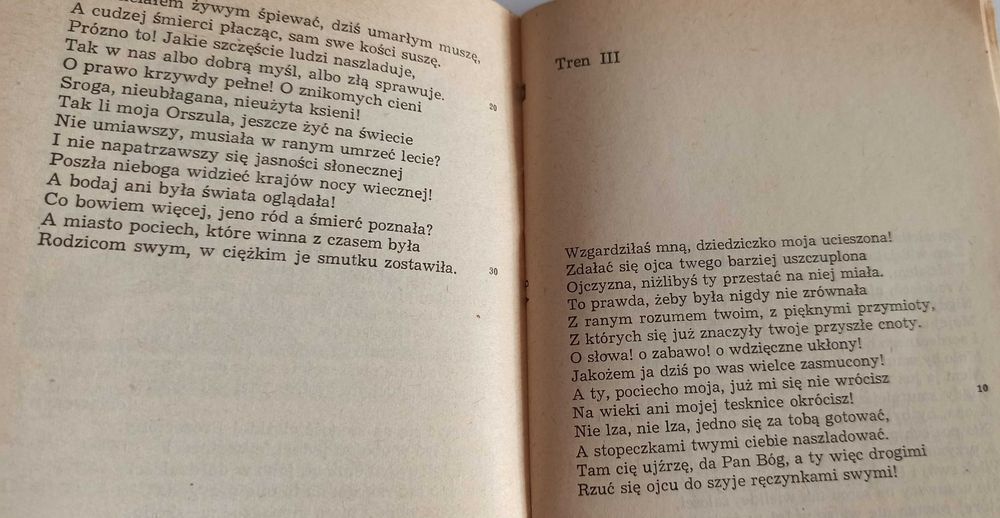 Jan Kochanowski Treny - stare wydanie PIW 1966 rok