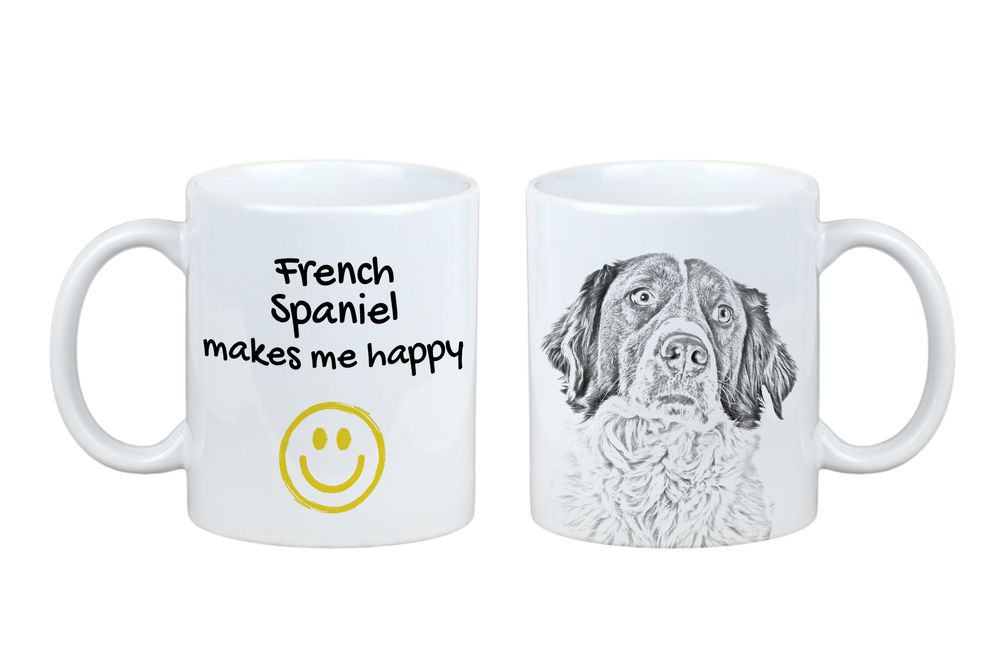 Spaniel francuski kubek z psem Makes me happy Art-Dog