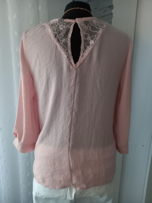 Sliczna nowa bluzeczka pudrowy róż s m