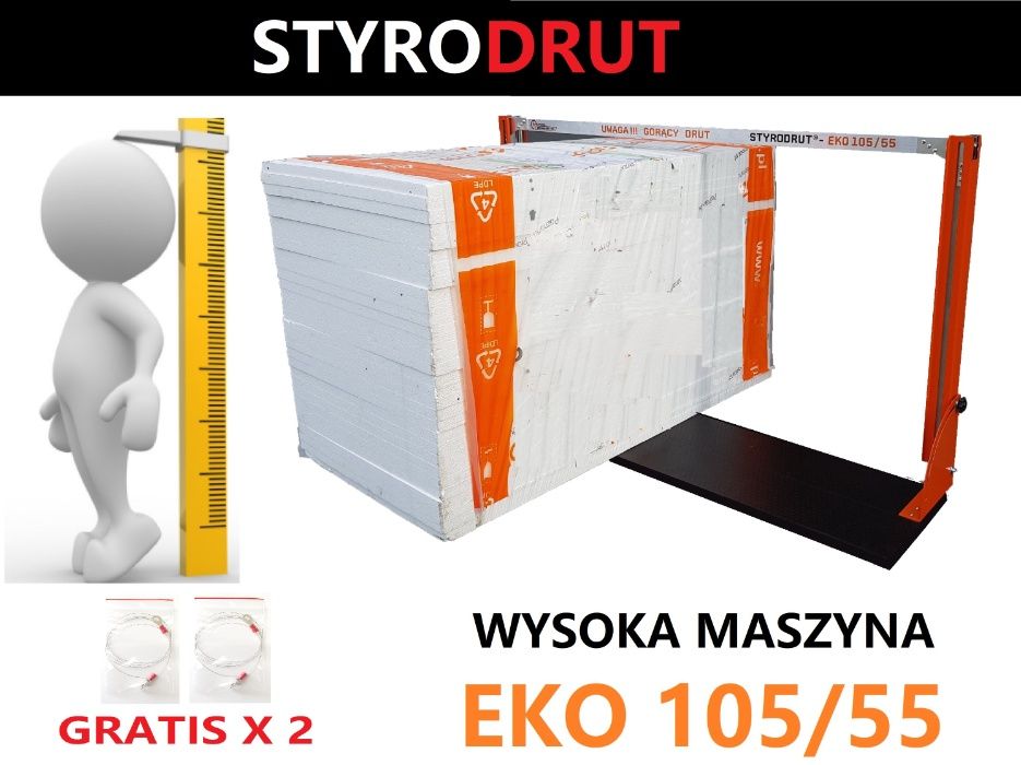 Maszyna przecinarka do styropianu EKO 105/55 urządzenie struna xps