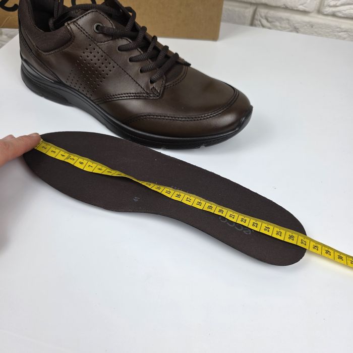 Skórzane Buty Męskie Ecco 41 Brązowe Buty Klasyczne 41 26.5 cm