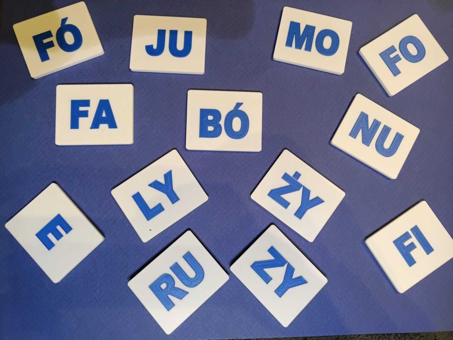 Zestaw kostek sylabowych logopedycznych