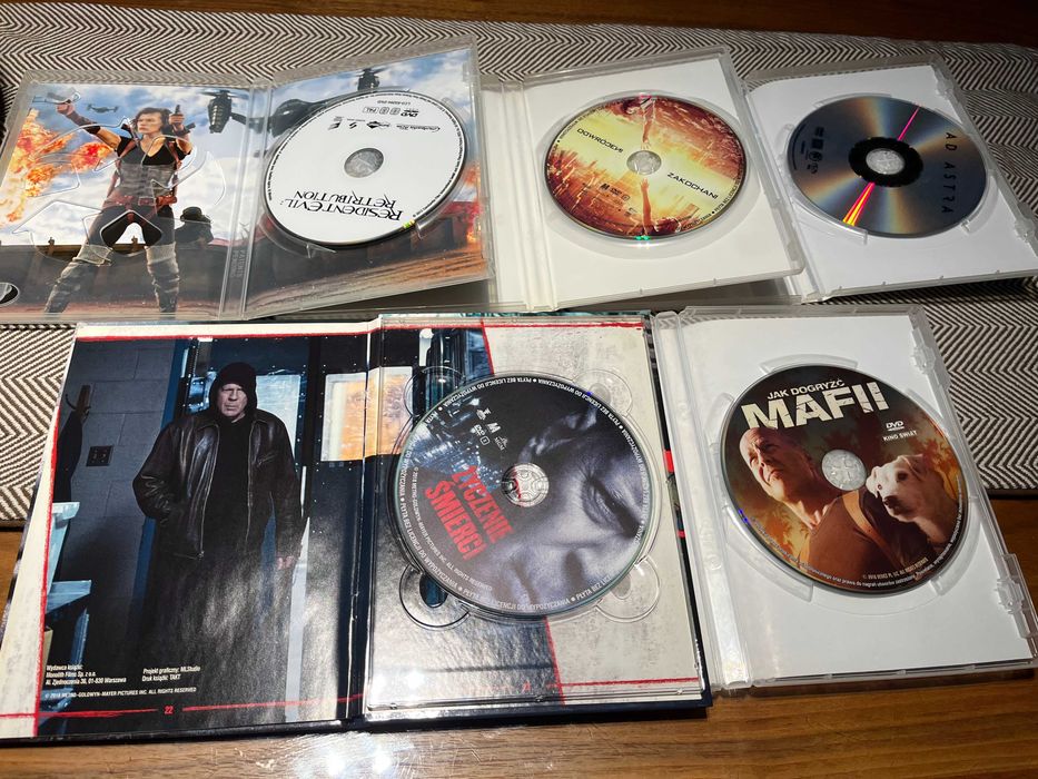 Zestaw 5 x dvd : Resodent Evil Ad Astra Życzenie Śmierci Jak dogryźć