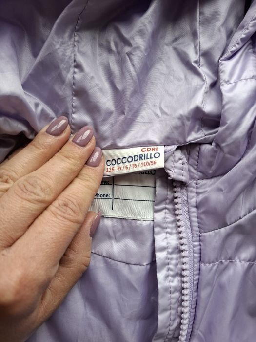 Pikowana kurtka Coccodrillo rozmiar 116