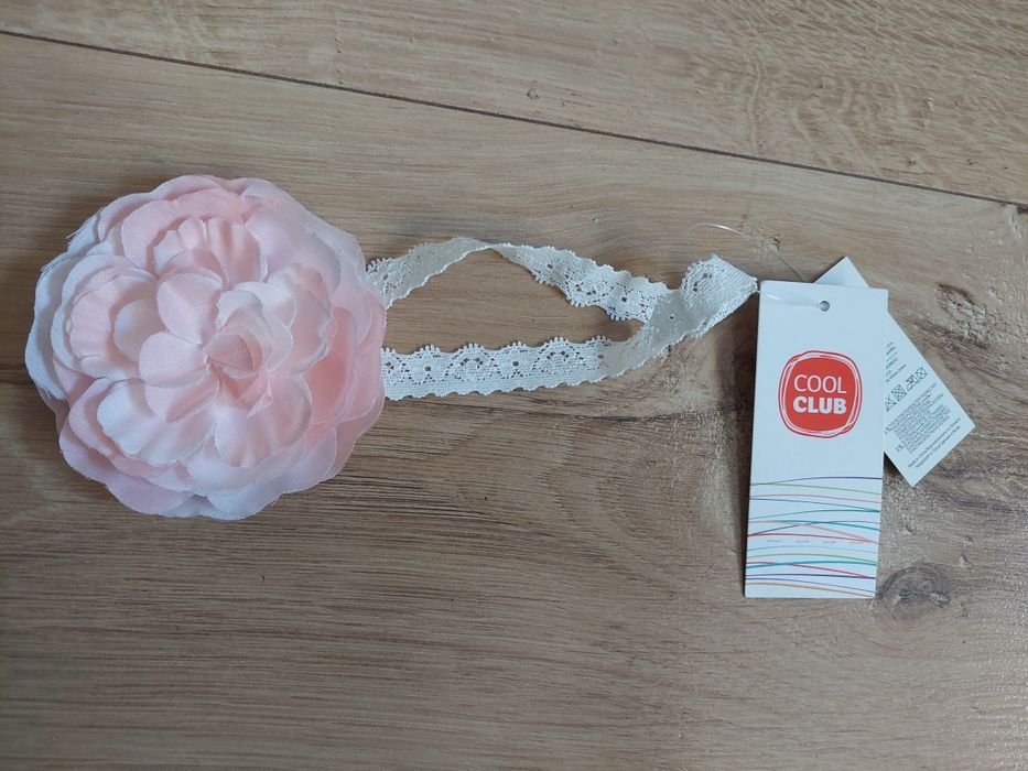 Nowa opaska dziewczęce z kwiatem Smyk 44/46