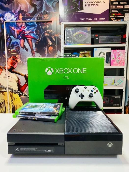 Xbox one 1 tb куча игр в подарок Kinect gta 5 redemption