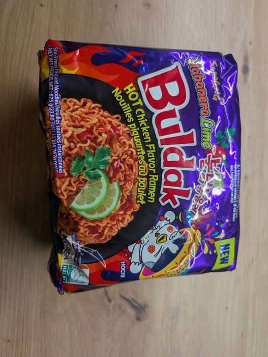 Buldak habanero lime ważne do marca 5 sztuk