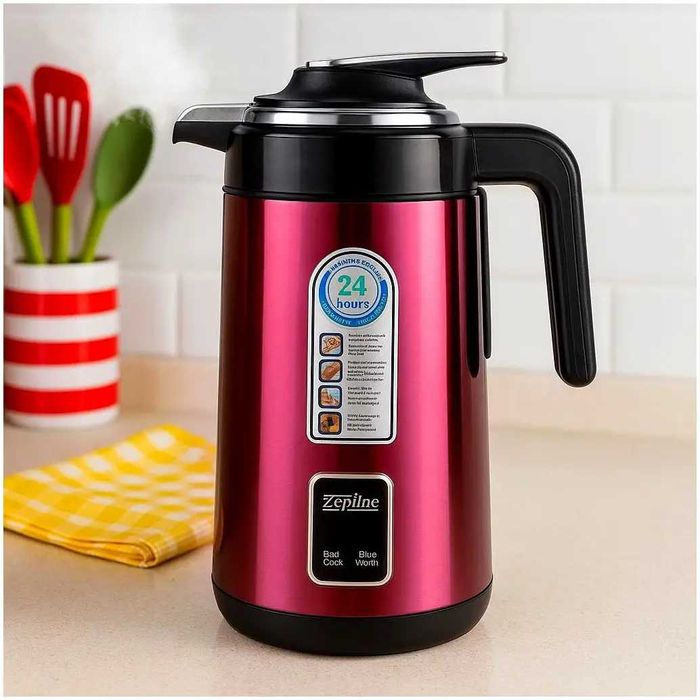 термос-чайник 3л 2200Вт + база Top Kitchen TK 00226 Червоний  Термопот