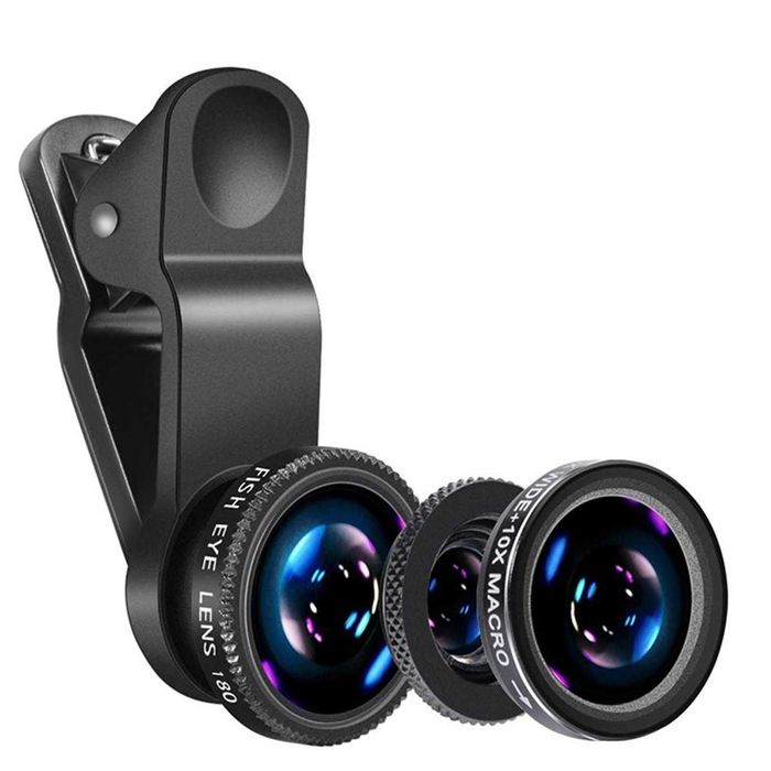 NOWE! Obiektywy do telefonu macro fish eye wide  ZESTAW