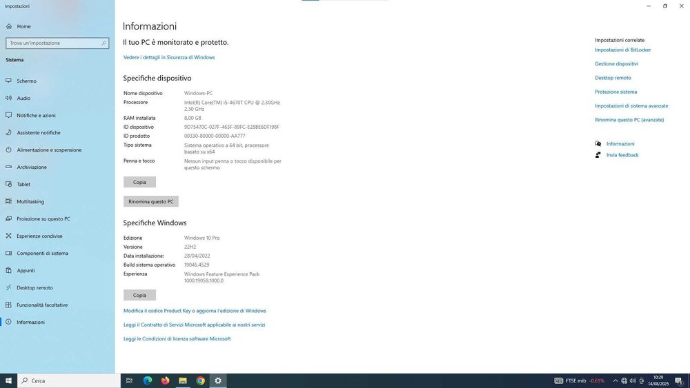 Mini Komputer HP 800 G1 DM i5 8GB 500SSD WINDOWS 10 pro