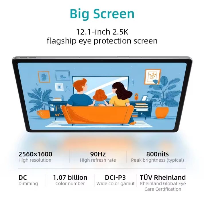 Планшет Lenovo Xioxin Pad 2025 12.1 8/128+ПОДАРКИ(подставка и зарядка)