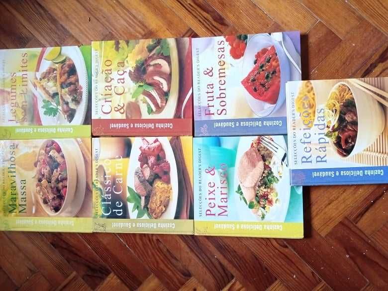 Cozinha deliciosa e saudável, livros capa dura, preço por livro.