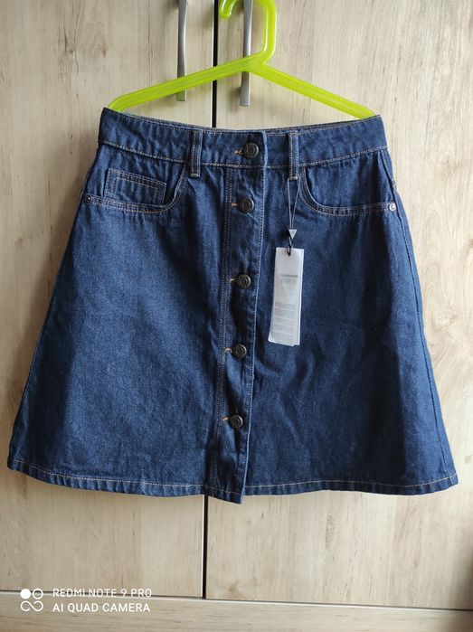 Noisy May__Spódniczka jeansowa z guzikami NOWA