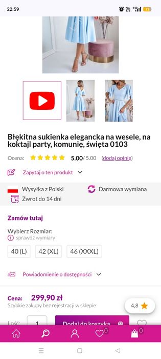Sprzedam sukienkę