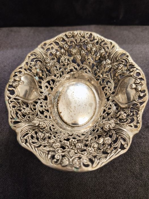 Misa miska patera naczynie ozdobne vintage, pięknie zdobione