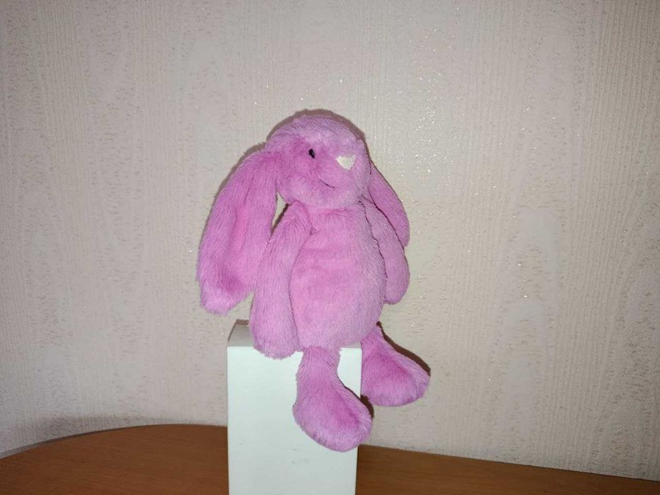 Зайчик Jellycat bashful hot pink bunny: 1 010 грн. - Мягкие
