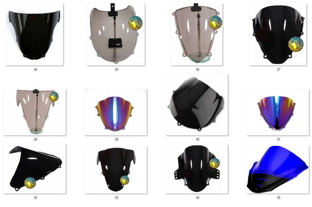 Ветровик стекло Yamaha Kawasaki Suzuki Honda Ducati Aprilia BMW KTM