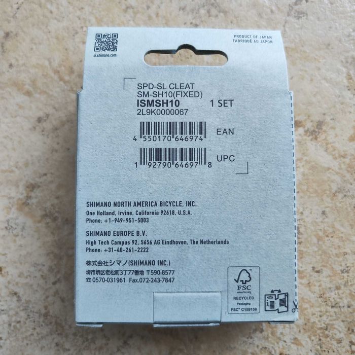 Conjunto Cleats Shimano SM-SH10 SPD-SL Vermelho